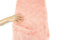 Pink Rosette on Stretch Mesh Fabric 3D Flowers by the yard